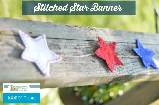 Red White Blue and Star Banner