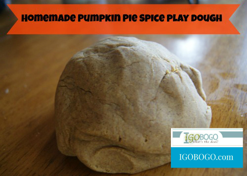 Homemade Pumpkin Pie Play Dough
