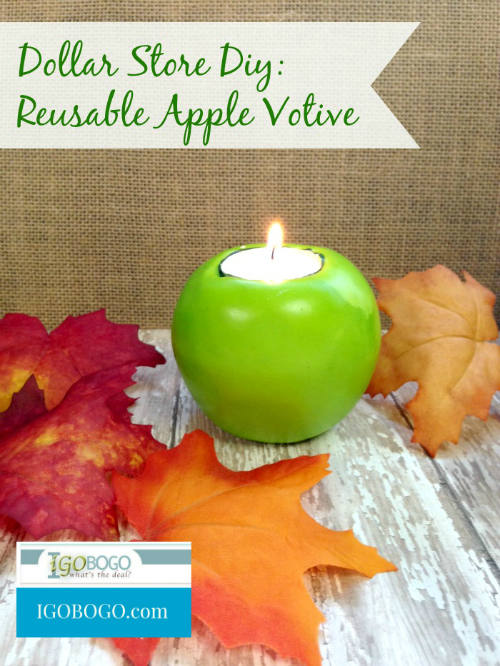 Dollar Store Apple Votive